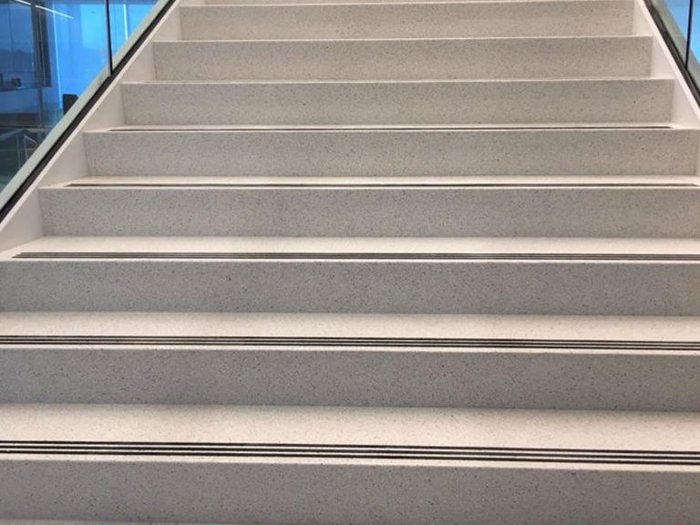 Precast Terrazzo Stair Treads & Risers | Angelozzi Terrazzo